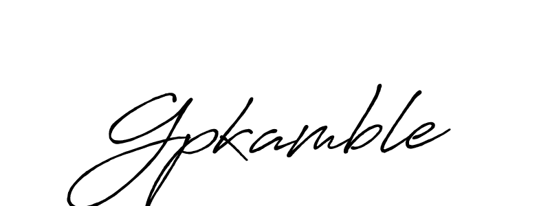 Make a beautiful signature design for name Gpkamble. Use this online signature maker to create a handwritten signature for free. Gpkamble signature style 7 images and pictures png
