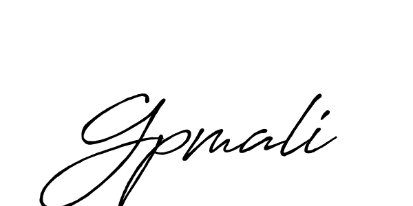 Also we have Gpmali name is the best signature style. Create professional handwritten signature collection using Antro_Vectra_Bolder autograph style. Gpmali signature style 7 images and pictures png