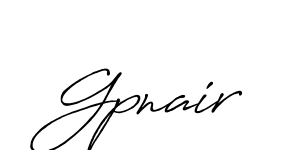 How to make Gpnair signature? Antro_Vectra_Bolder is a professional autograph style. Create handwritten signature for Gpnair name. Gpnair signature style 7 images and pictures png