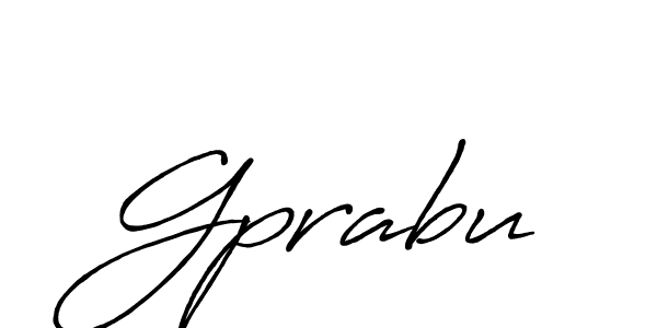 Use a signature maker to create a handwritten signature online. With this signature software, you can design (Antro_Vectra_Bolder) your own signature for name Gprabu. Gprabu signature style 7 images and pictures png