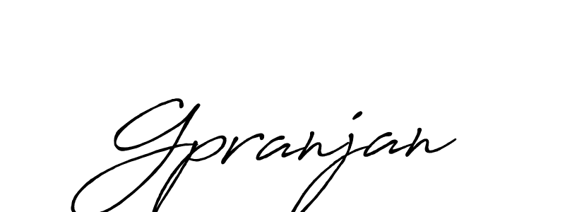 Design your own signature with our free online signature maker. With this signature software, you can create a handwritten (Antro_Vectra_Bolder) signature for name Gpranjan. Gpranjan signature style 7 images and pictures png