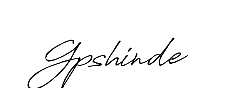 Use a signature maker to create a handwritten signature online. With this signature software, you can design (Antro_Vectra_Bolder) your own signature for name Gpshinde. Gpshinde signature style 7 images and pictures png