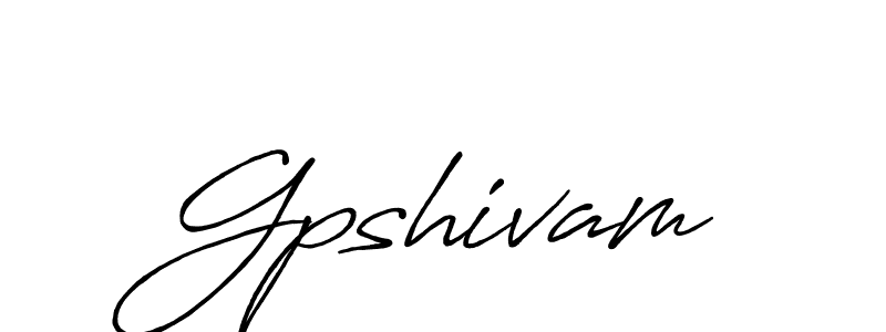 Gpshivam stylish signature style. Best Handwritten Sign (Antro_Vectra_Bolder) for my name. Handwritten Signature Collection Ideas for my name Gpshivam. Gpshivam signature style 7 images and pictures png