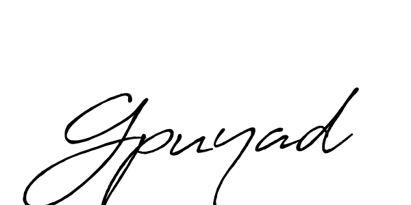 How to make Gpuyad name signature. Use Antro_Vectra_Bolder style for creating short signs online. This is the latest handwritten sign. Gpuyad signature style 7 images and pictures png