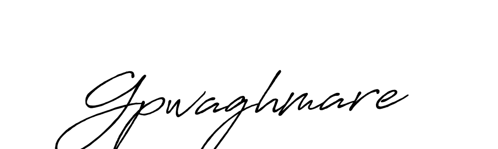 It looks lik you need a new signature style for name Gpwaghmare. Design unique handwritten (Antro_Vectra_Bolder) signature with our free signature maker in just a few clicks. Gpwaghmare signature style 7 images and pictures png