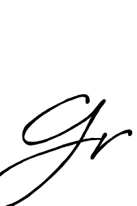 Also we have Gr name is the best signature style. Create professional handwritten signature collection using Antro_Vectra_Bolder autograph style. Gr signature style 7 images and pictures png