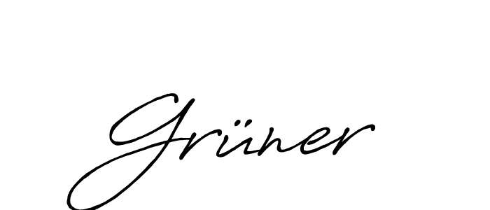 You should practise on your own different ways (Antro_Vectra_Bolder) to write your name (Grüner) in signature. don't let someone else do it for you. Grüner signature style 7 images and pictures png