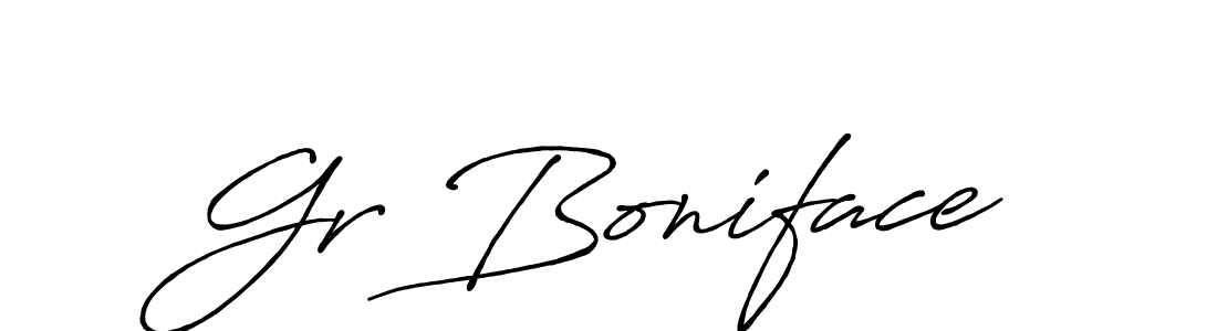 You should practise on your own different ways (Antro_Vectra_Bolder) to write your name (Gr Boniface) in signature. don't let someone else do it for you. Gr Boniface signature style 7 images and pictures png