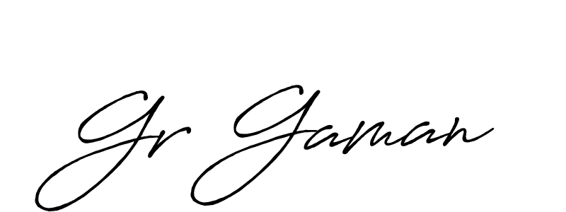 Create a beautiful signature design for name Gr Gaman. With this signature (Antro_Vectra_Bolder) fonts, you can make a handwritten signature for free. Gr Gaman signature style 7 images and pictures png