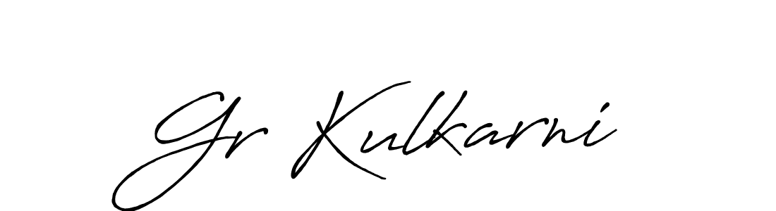 Use a signature maker to create a handwritten signature online. With this signature software, you can design (Antro_Vectra_Bolder) your own signature for name Gr Kulkarni. Gr Kulkarni signature style 7 images and pictures png