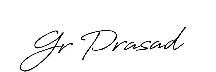 Gr Prasad stylish signature style. Best Handwritten Sign (Antro_Vectra_Bolder) for my name. Handwritten Signature Collection Ideas for my name Gr Prasad. Gr Prasad signature style 7 images and pictures png