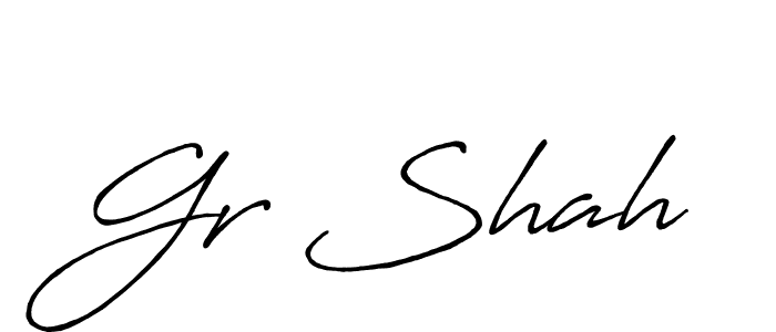 It looks lik you need a new signature style for name Gr Shah. Design unique handwritten (Antro_Vectra_Bolder) signature with our free signature maker in just a few clicks. Gr Shah signature style 7 images and pictures png