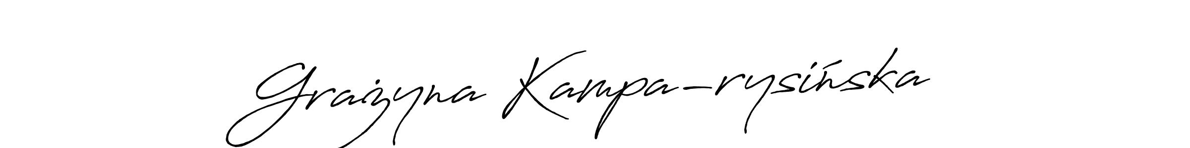 Design your own signature with our free online signature maker. With this signature software, you can create a handwritten (Antro_Vectra_Bolder) signature for name Grażyna Kampa-rysińska. Grażyna Kampa-rysińska signature style 7 images and pictures png