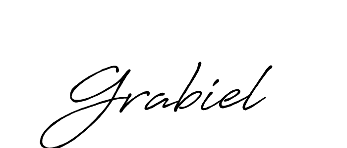 Make a beautiful signature design for name Grabiel. With this signature (Antro_Vectra_Bolder) style, you can create a handwritten signature for free. Grabiel signature style 7 images and pictures png