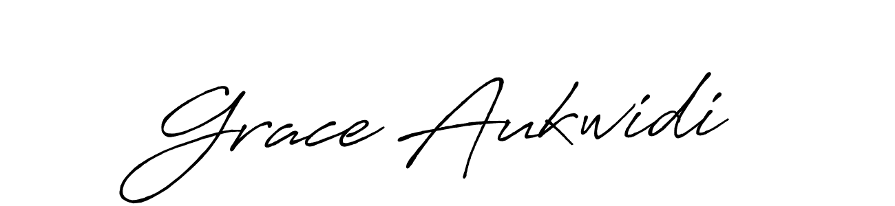 You should practise on your own different ways (Antro_Vectra_Bolder) to write your name (Grace Aukwidi) in signature. don't let someone else do it for you. Grace Aukwidi signature style 7 images and pictures png