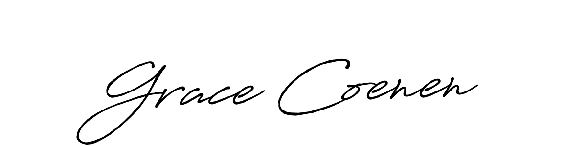 The best way (Antro_Vectra_Bolder) to make a short signature is to pick only two or three words in your name. The name Grace Coenen include a total of six letters. For converting this name. Grace Coenen signature style 7 images and pictures png