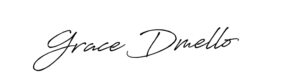 How to make Grace Dmello signature? Antro_Vectra_Bolder is a professional autograph style. Create handwritten signature for Grace Dmello name. Grace Dmello signature style 7 images and pictures png