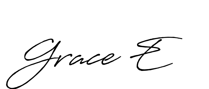 How to Draw Grace E signature style? Antro_Vectra_Bolder is a latest design signature styles for name Grace E. Grace E signature style 7 images and pictures png