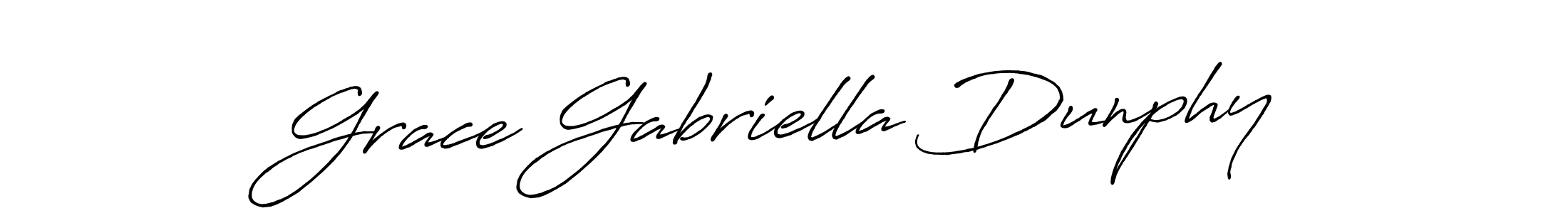 Make a beautiful signature design for name Grace Gabriella Dunphy. With this signature (Antro_Vectra_Bolder) style, you can create a handwritten signature for free. Grace Gabriella Dunphy signature style 7 images and pictures png