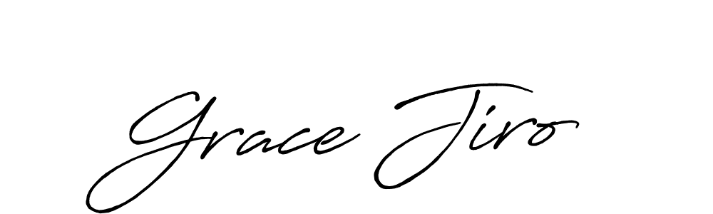 Make a beautiful signature design for name Grace Jiro. With this signature (Antro_Vectra_Bolder) style, you can create a handwritten signature for free. Grace Jiro signature style 7 images and pictures png