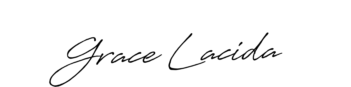 Design your own signature with our free online signature maker. With this signature software, you can create a handwritten (Antro_Vectra_Bolder) signature for name Grace Lacida. Grace Lacida signature style 7 images and pictures png