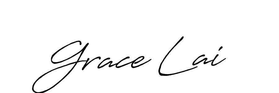 Use a signature maker to create a handwritten signature online. With this signature software, you can design (Antro_Vectra_Bolder) your own signature for name Grace Lai. Grace Lai signature style 7 images and pictures png