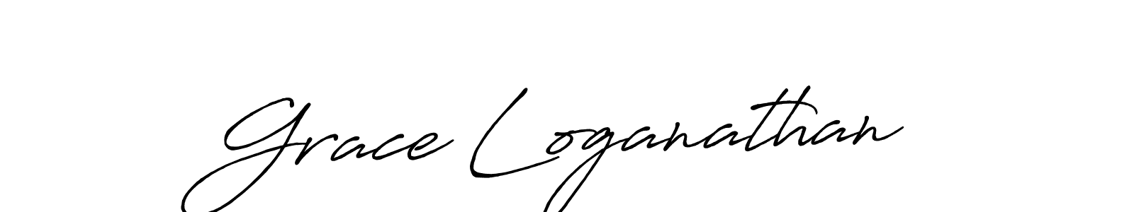 Design your own signature with our free online signature maker. With this signature software, you can create a handwritten (Antro_Vectra_Bolder) signature for name Grace Loganathan. Grace Loganathan signature style 7 images and pictures png