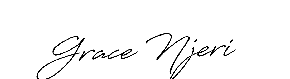 Create a beautiful signature design for name Grace Njeri. With this signature (Antro_Vectra_Bolder) fonts, you can make a handwritten signature for free. Grace Njeri signature style 7 images and pictures png