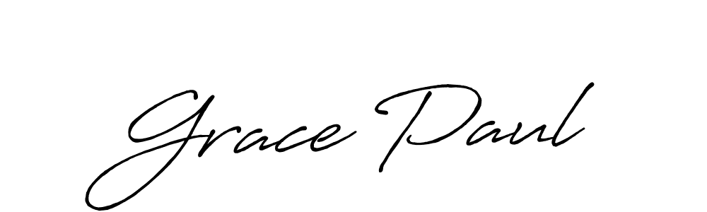 Grace Paul stylish signature style. Best Handwritten Sign (Antro_Vectra_Bolder) for my name. Handwritten Signature Collection Ideas for my name Grace Paul. Grace Paul signature style 7 images and pictures png
