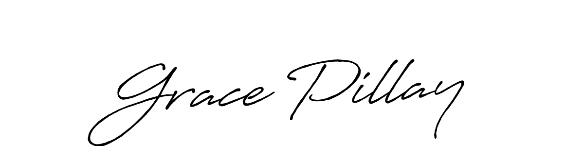 Design your own signature with our free online signature maker. With this signature software, you can create a handwritten (Antro_Vectra_Bolder) signature for name Grace Pillay. Grace Pillay signature style 7 images and pictures png