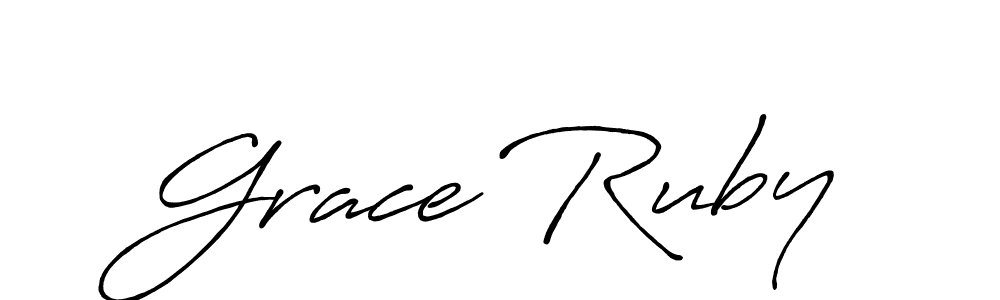 How to make Grace Ruby signature? Antro_Vectra_Bolder is a professional autograph style. Create handwritten signature for Grace Ruby name. Grace Ruby signature style 7 images and pictures png