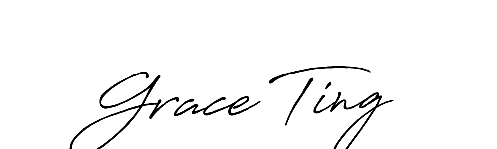 Similarly Antro_Vectra_Bolder is the best handwritten signature design. Signature creator online .You can use it as an online autograph creator for name Grace Ting. Grace Ting signature style 7 images and pictures png