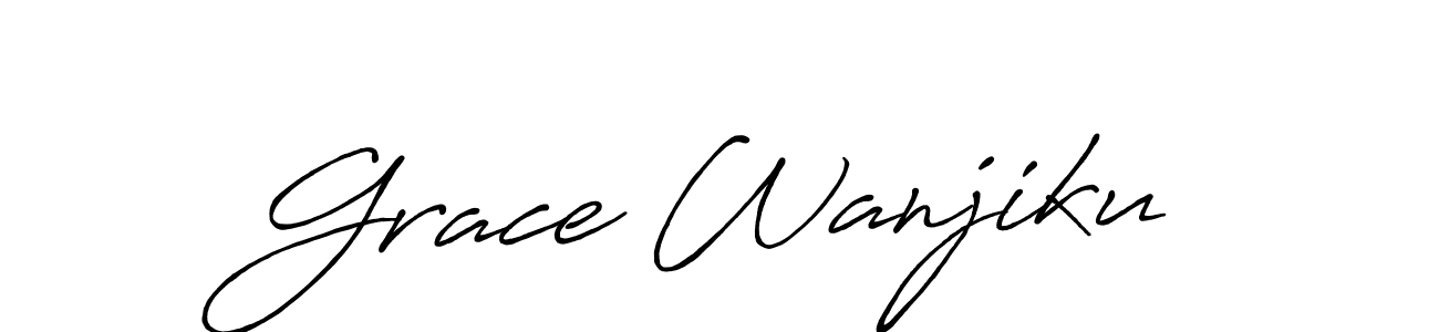 How to Draw Grace Wanjiku signature style? Antro_Vectra_Bolder is a latest design signature styles for name Grace Wanjiku. Grace Wanjiku signature style 7 images and pictures png