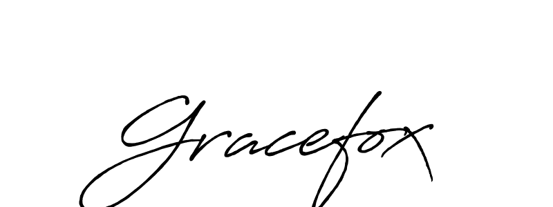 Gracefox stylish signature style. Best Handwritten Sign (Antro_Vectra_Bolder) for my name. Handwritten Signature Collection Ideas for my name Gracefox. Gracefox signature style 7 images and pictures png