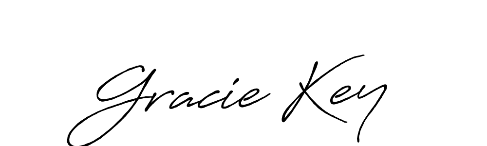 Also we have Gracie Key name is the best signature style. Create professional handwritten signature collection using Antro_Vectra_Bolder autograph style. Gracie Key signature style 7 images and pictures png