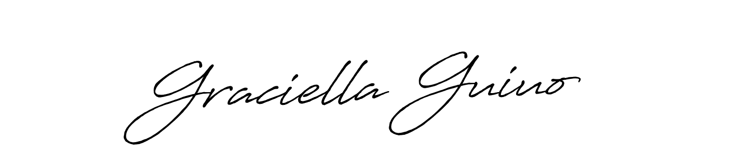 How to make Graciella Guiuo signature? Antro_Vectra_Bolder is a professional autograph style. Create handwritten signature for Graciella Guiuo name. Graciella Guiuo signature style 7 images and pictures png