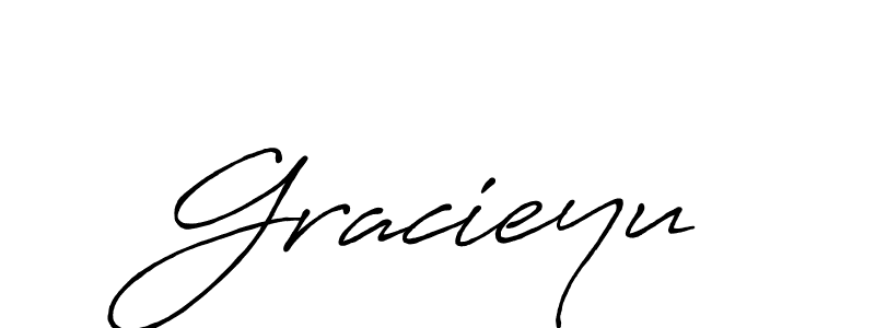 Design your own signature with our free online signature maker. With this signature software, you can create a handwritten (Antro_Vectra_Bolder) signature for name Gracieyu. Gracieyu signature style 7 images and pictures png