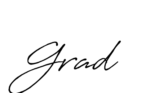 Make a beautiful signature design for name Grad . With this signature (Antro_Vectra_Bolder) style, you can create a handwritten signature for free. Grad  signature style 7 images and pictures png