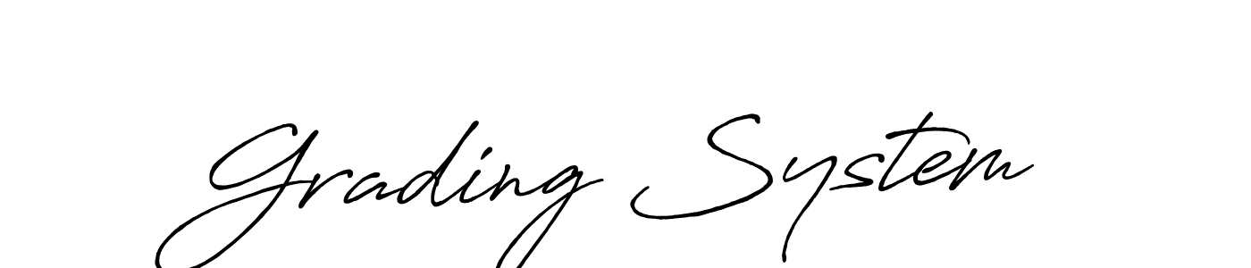 Make a beautiful signature design for name Grading System. Use this online signature maker to create a handwritten signature for free. Grading System signature style 7 images and pictures png