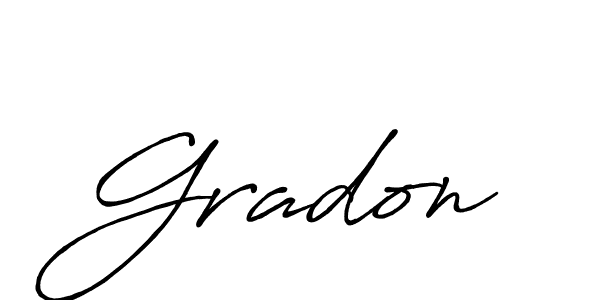 Create a beautiful signature design for name Gradon. With this signature (Antro_Vectra_Bolder) fonts, you can make a handwritten signature for free. Gradon signature style 7 images and pictures png