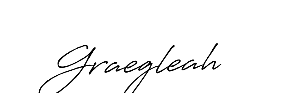 How to make Graegleah name signature. Use Antro_Vectra_Bolder style for creating short signs online. This is the latest handwritten sign. Graegleah signature style 7 images and pictures png
