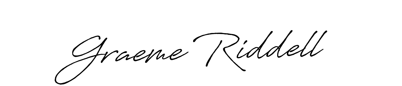 Also we have Graeme Riddell name is the best signature style. Create professional handwritten signature collection using Antro_Vectra_Bolder autograph style. Graeme Riddell signature style 7 images and pictures png