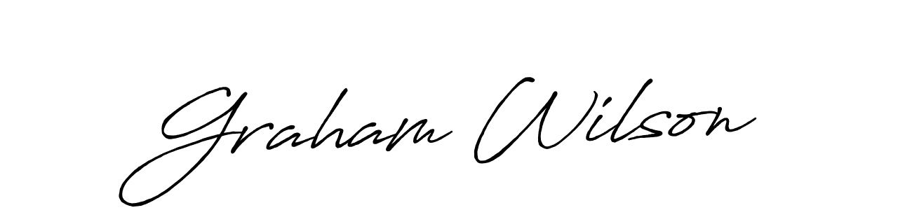 Create a beautiful signature design for name Graham Wilson. With this signature (Antro_Vectra_Bolder) fonts, you can make a handwritten signature for free. Graham Wilson signature style 7 images and pictures png
