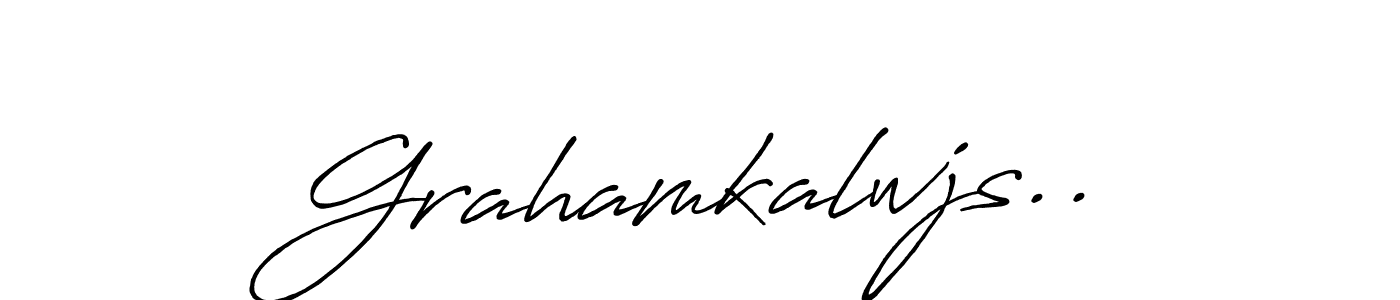 How to make Grahamkalwjs.. name signature. Use Antro_Vectra_Bolder style for creating short signs online. This is the latest handwritten sign. Grahamkalwjs.. signature style 7 images and pictures png