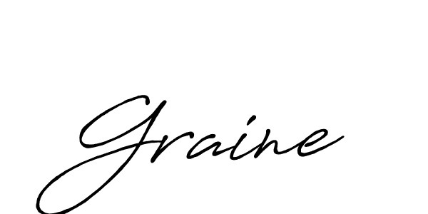 The best way (Antro_Vectra_Bolder) to make a short signature is to pick only two or three words in your name. The name Graine include a total of six letters. For converting this name. Graine signature style 7 images and pictures png