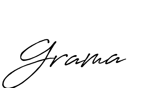 How to make Grama signature? Antro_Vectra_Bolder is a professional autograph style. Create handwritten signature for Grama name. Grama signature style 7 images and pictures png