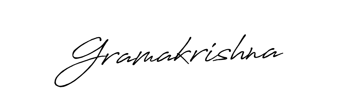 if you are searching for the best signature style for your name Gramakrishna. so please give up your signature search. here we have designed multiple signature styles  using Antro_Vectra_Bolder. Gramakrishna signature style 7 images and pictures png
