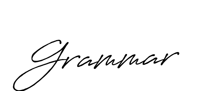 Create a beautiful signature design for name Grammar. With this signature (Antro_Vectra_Bolder) fonts, you can make a handwritten signature for free. Grammar signature style 7 images and pictures png