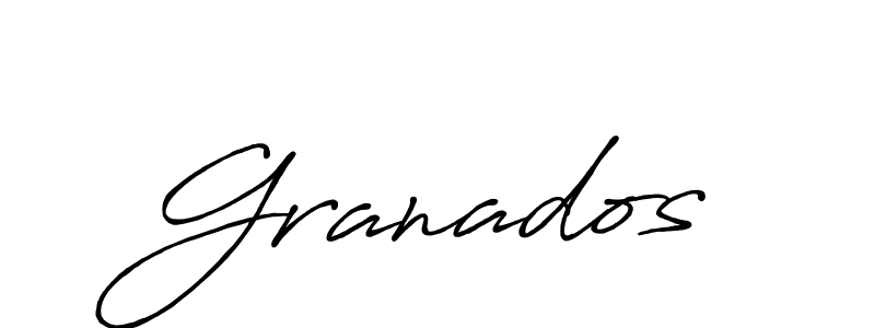 Design your own signature with our free online signature maker. With this signature software, you can create a handwritten (Antro_Vectra_Bolder) signature for name Granados. Granados signature style 7 images and pictures png