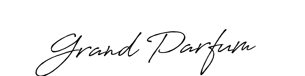 How to make Grand Parfum signature? Antro_Vectra_Bolder is a professional autograph style. Create handwritten signature for Grand Parfum name. Grand Parfum signature style 7 images and pictures png